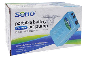 Máy bơm oxy chạy pin, máy sủi oxy mini giá rẻ, sủi Sobo SB-980